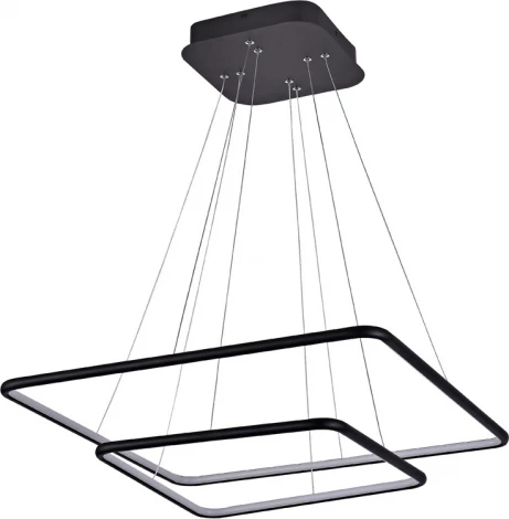 Подвесной светодиодный светильник ярусный 75Вт Donolux Nimbo S111024/2SQ 75W Black In (220V, на тросе)