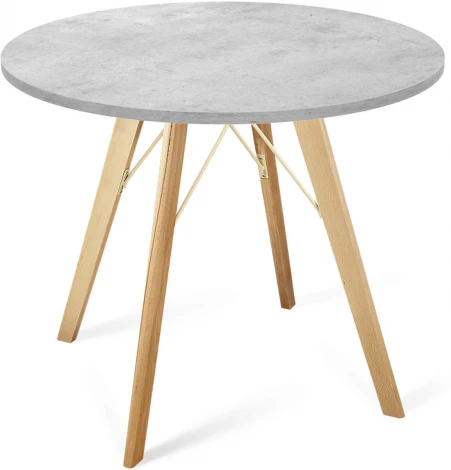 Стол SHT-TU9/90 ЛДСП прозрачный лак/бетон Чикаго светло-серый Sheffilton SHT-TU9 7775718203