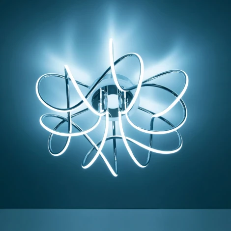 Потолочная люстра светодиодная с управлением смартфоном Citilux Джемини Смарт CL229A161E RGB (220V, умный дом - Алиса, Маруся, Сири)