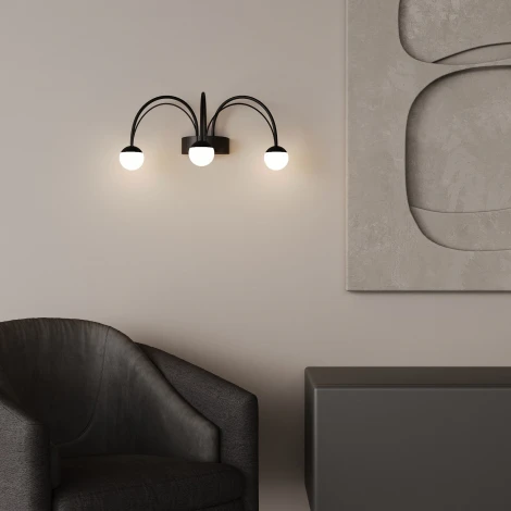 Настенный светильник светодиодный шарики Eurosvet Ragno 90031/3 черный (a070274) (220V, шарики)