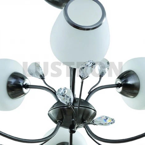 Потолочная люстра IDLamp 834 834/6PF-Darkchrome