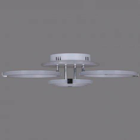 Потолочная люстра светодиодная на штанге Reluce 06319-3.3-04 WH+CR (RGB) (220V, пульт управления)