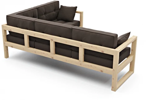 Диван Arsko Астер У сосна каменный велюр