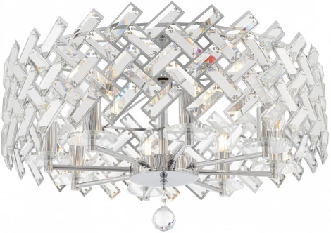 Потолочная люстра хрустальная на штанге Arte Milano Sorrento-7019 377019/8/50/570 CR (220V)