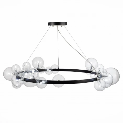 Подвесная люстра ST Luce Necton SL1165.403.24 (220V, на тросе, шарики, молекулы)