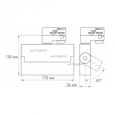 Трековый светильник Downlight Arlight LGD-LOFT 033115 (LED, 220V)