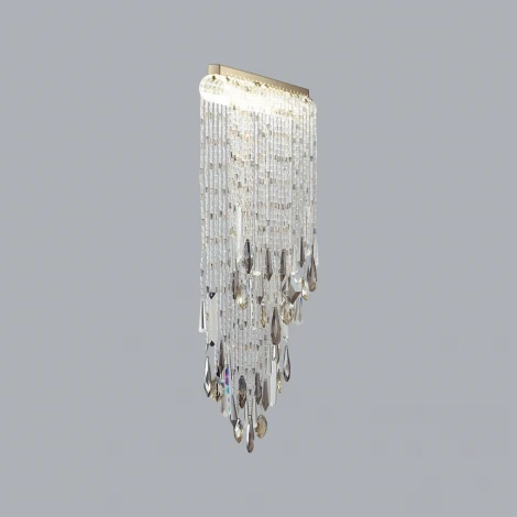 Настенный светильник Odeon Light Afina 5420/24WL античная бронза/металл/стекло/хрусталь LED*24W 3000K (220V, подвески)