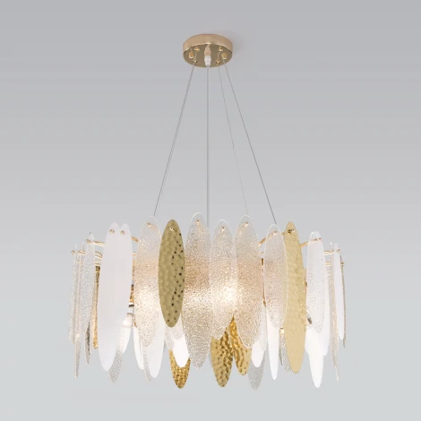 Подвесная люстра Wi-Fi Bogate's Canaria 326/8 (220V, управление смартфоном, голосовое управление, умный дом - Minimir Home, Алиса, Маруся, Салют, на тросе, круглые)