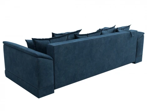 Диван прямой НордСтар НПБ (ДСП,ЛДСП,Брус/Пластик,Металл/Велюр/Синий) Лига Диванов 133194