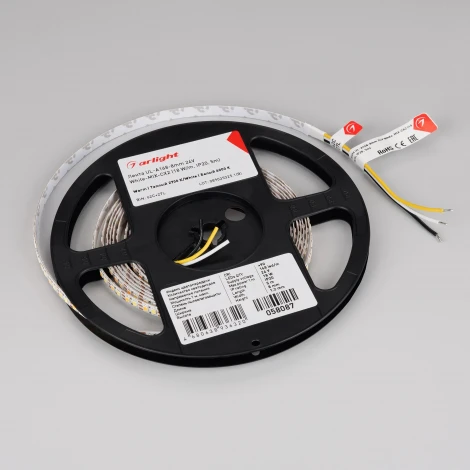 Светодиодная лента UL-A168-8mm 24V White-MIX-CX2 (18 W/m, IP20, 5m) (Arlight, резка 2 светодиода) 058087
