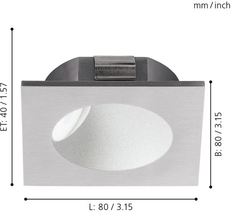 Подсветка для лестниц и ступеней встраиваемая Eglo Zarate 96902 (LED, 220V)