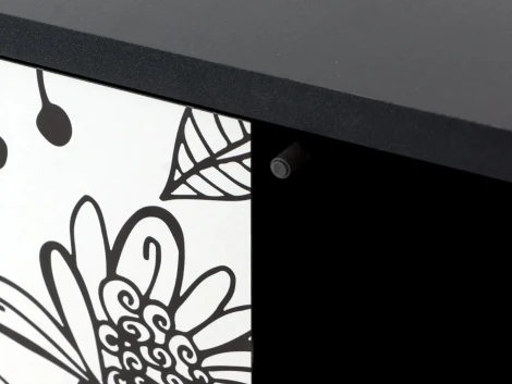 Тумба Boho Color большая ОГОГО (арт.599499), (ЛДСП/Черный)