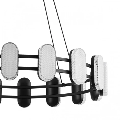 Люстра подвесная Lumion Ovela 8342/35L черный/белый металл/акрил LED 35W 4000K 220V