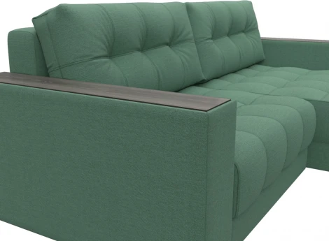 Диван угловой с декором Лига-049 НПБ Лига Диванов (Рогожка) арт.128454