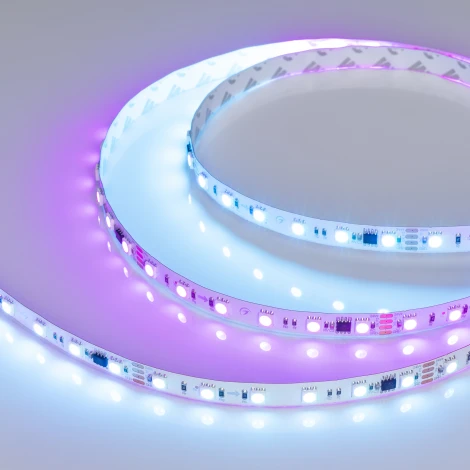 Светодиодная лента DMX-B60-10mm 24V RGB-PX6 (15 W/m, IP20, 5060, 5m) (Arlight, бегущий огонь) 033448