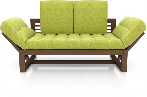 Кушетка Arsko Балтик орех зеленая рогожка