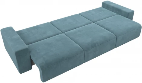Диван прямой Лига-036 НПБ Классик Лонг (Бирюзовый/Велюр) Лига Диванов арт.121323