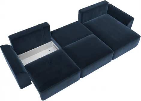 Диван угловой Лига-048 НПБ лонг Лига Диванов (Велюр) арт.128501