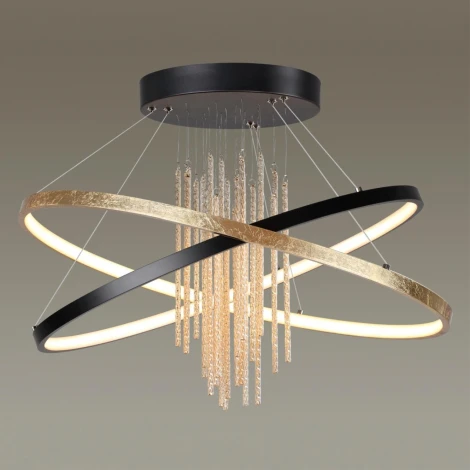 Подвесная люстра Odeon Light L-vision 3901/70CL (LED, 220V, подвески, на тросе, кольцо)