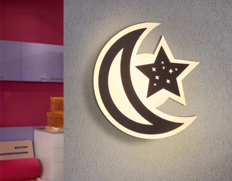 Настенный светильник Ambrella FW FW114 (для детской, LED, 220V, луна, звезды)