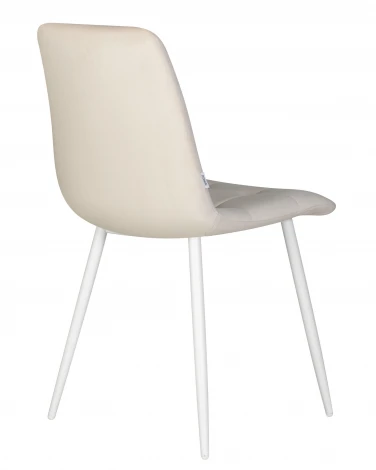 Стул обеденный CHILLY (Кремовый Holland 05, основание белое)