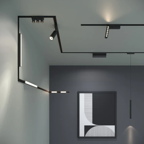 Трековый светильник магнитный Elektrostandard Flat Magnetic 6W 4000K Tillie чёрный 85094/01 (LED, 48V)