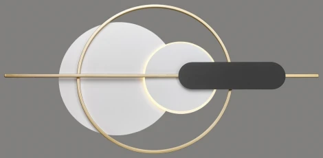 Настенный светильник 462-001-02 Velante (LED, 220V, пульт управления, круглые, кольцо)