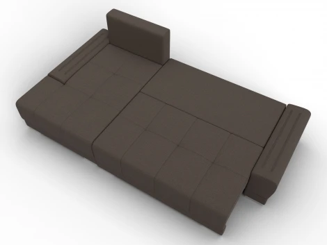 Диван угловой Лига-119 угол левый (ДСП,Брус,Фанера,ЛДС,Рогожка/Коричневый) Лига Диванов 137085L