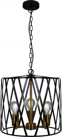 Подвесной светильник ILLUMICO IL1023-3PB-05 BK GD (220V, на цепи)