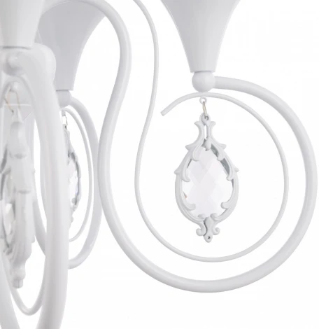 Подвесная люстра Arte Milano AM349920 349920/5 WT (220V, подвески, на цепи, подсвечник, свеча)