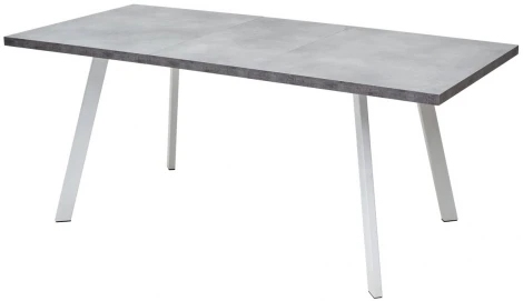 Обеденный стол M-City BRICK M 140 Бетон Портленд/ Белый