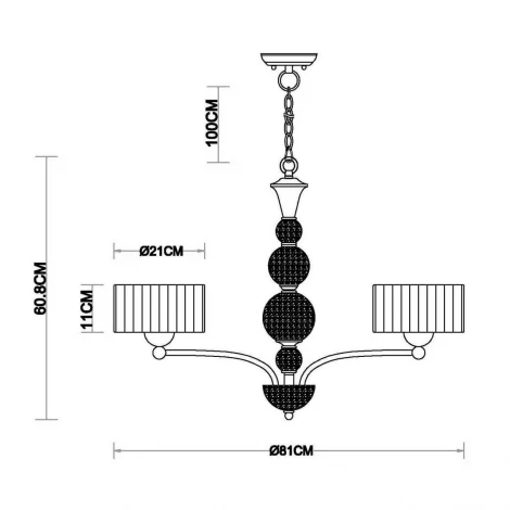 Подвесная люстра Vele Luce Friuli 983 VL1235L05