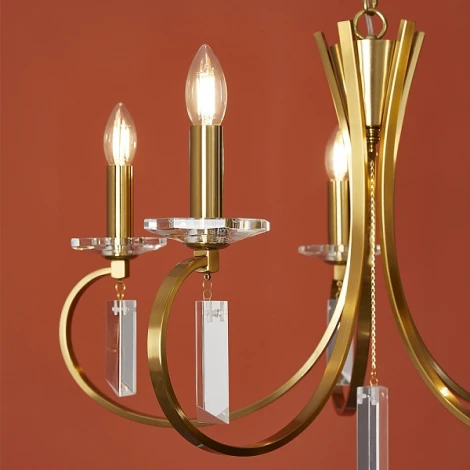 Подвесная люстра Freya Harvest FR2040PL-05BS (220V, подвески, на цепи)