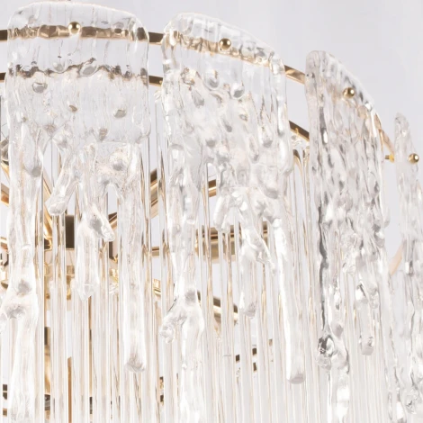 Подвесная люстра Loft It Florida 10298/800 French gold (220V, хрусталь, на цепи, круглые)