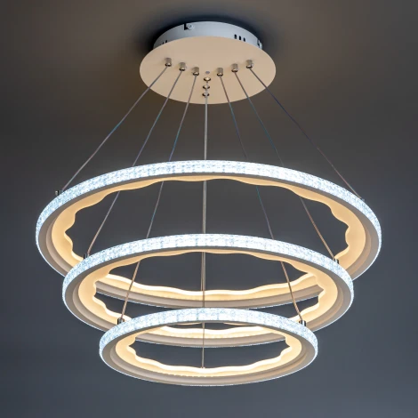 Подвесная люстра светодиодная с ДУ Ritter Lucido 51645 7