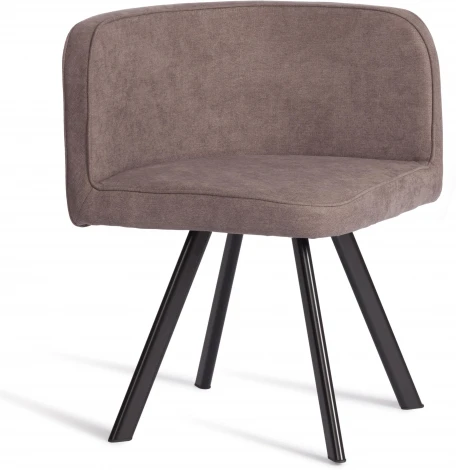 Комплект (стол, 4 стула) QUADRON (mod. PT14) Tetchair (МДФ,Металл,Шенилл/Черный) арт. 21302