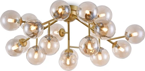 Потолочная люстра Maytoni Dallas MOD545PL-20G (220V, шарики, молекулы)