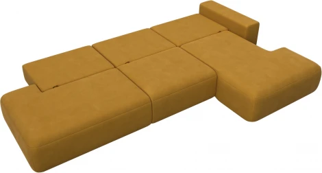 Диван угловой Лига-036 НПБ Модерн Лонг правый угол Лига Диванов (Велюр) арт.127744