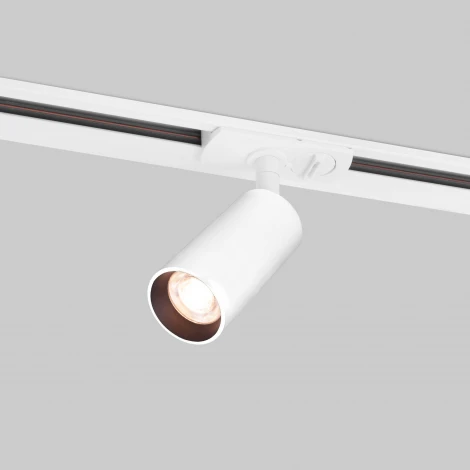 Трековый светильник Diffe белый/черный 15W 4200K 85166/01 однофазный Elektrostandard (LED, 220V, круглые)