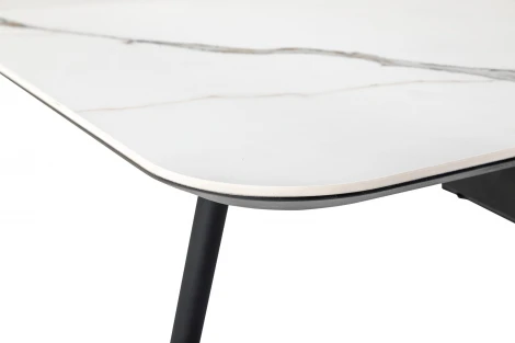 Стол R-Home Месси раздвижной 120-160 Светлый мрамор/Бабочка