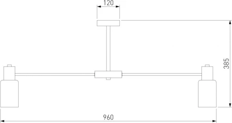 Потолочная люстра Wi-Fi на штанге Eurosvet Vegga 70160/12 хром (220V, управление смартфоном, голосовое управление, умный дом - Minimir Home, Алиса, Маруся, Салют)