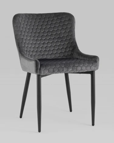 Стул Stool Group Ститч Хани велюр серый УТ000031316