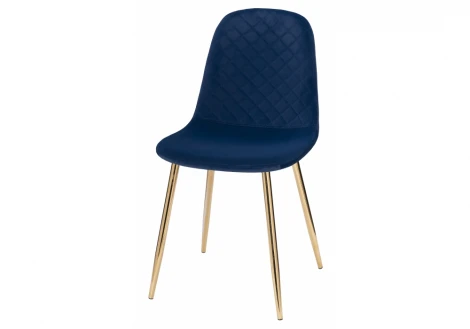 Обеденный стул на металлокаркасе Woodville Dabl dark blue 11923