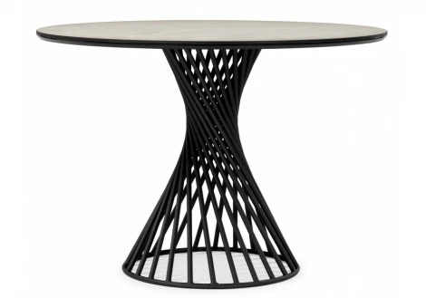 Керамический стол Вивиен 110 krater perla repose / черный 625628