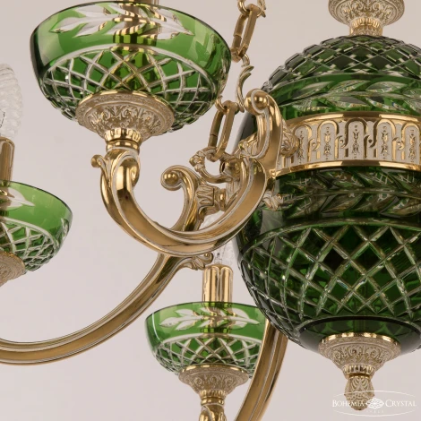 Подвесная люстра Bohemia Verona 72009P/6/175 GW P Clear-Green/H-1J Y8 FL2S