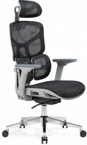 Компьютерное кресло Woodville Samur black / gray (Сетка/Хром, Черный, Черный/Черный, Хром) арт.15818