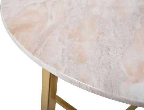 Журнальный стол Garda Decor 30B-855-2X (Золото/Светло-серый)