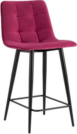 Стул полубарный Stool Group Джанго велюр винный высота сиденья 60 см УТ000036034