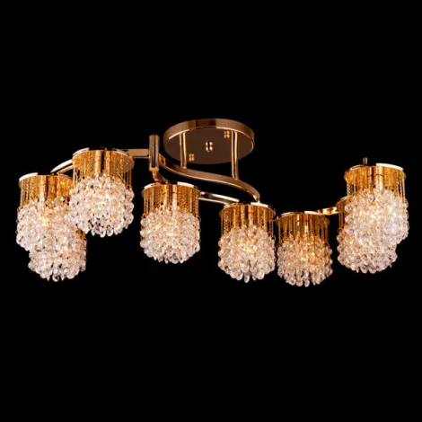 Потолочная люстра Eurosvet 3222 3222/8 золото Strotskis