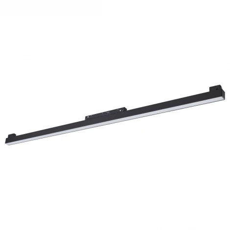 Трековый светильник светодиодный для низковольтного шинопровода Novotech Flum 359621 черный с переключ. цв. темпер. IP20 LED 3000К\4000К\6000К 30W 48V